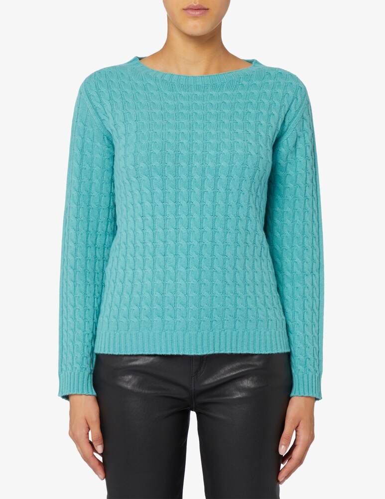 Elizabeth Ascot Maglione scollo a barca con treccia