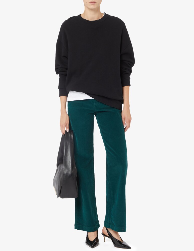 Elizabeth Ascot Pantaloni A Gamba Larga America Velluto