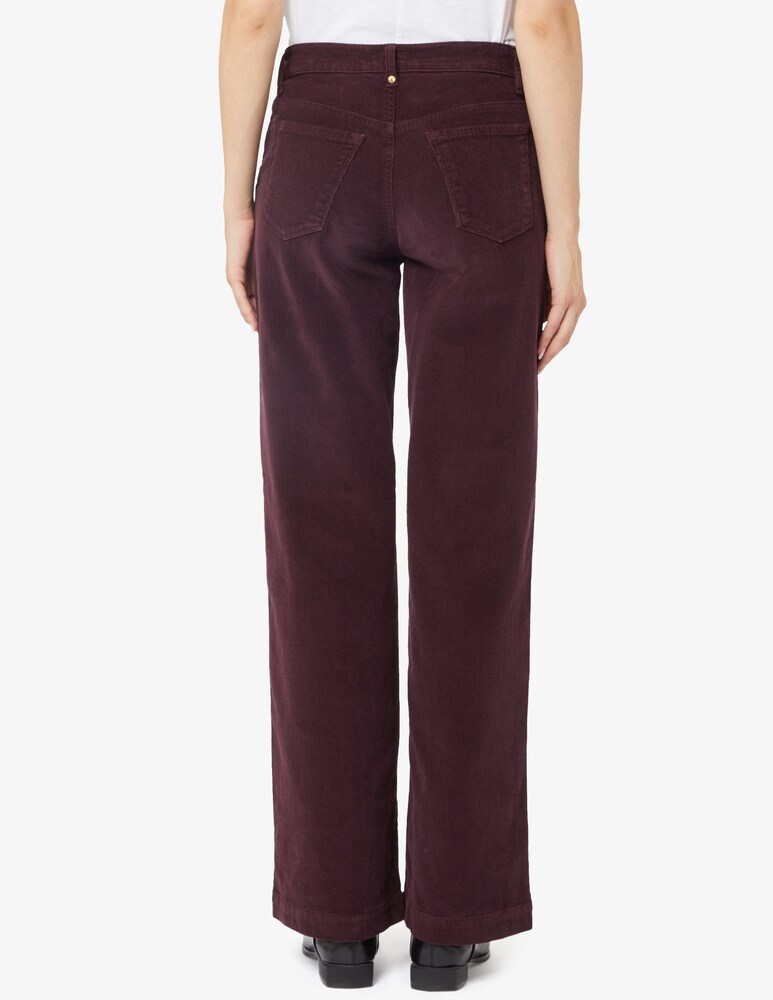 Elizabeth Ascot Pantaloni A Gamba Larga America Velluto