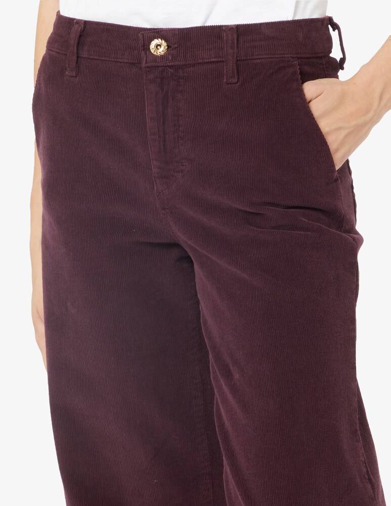 Elizabeth Ascot Pantaloni A Gamba Larga America Velluto