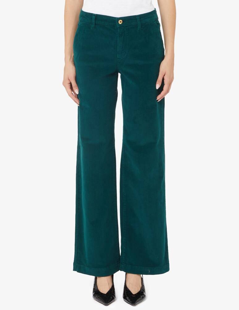 Elizabeth Ascot Pantaloni a gamba larga america velluto