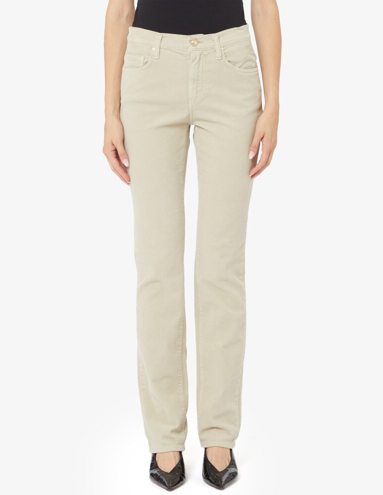 Elizabeth Ascot Pantaloni slim fit 5 tasche velluto