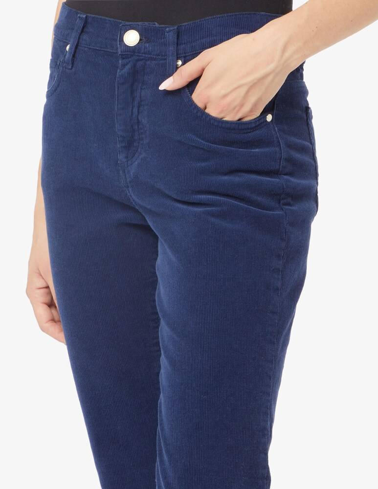 Elizabeth Ascot Pantaloni Slim Fit 5 Tasche Velluto