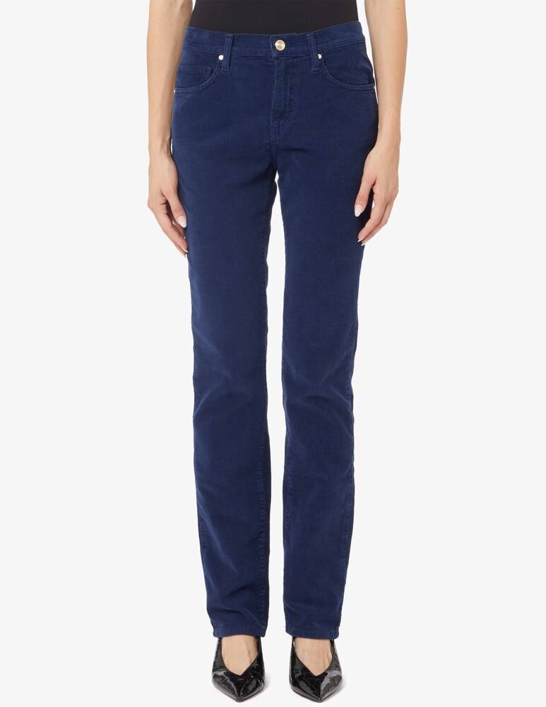 Elizabeth Ascot Pantaloni slim fit 5 tasche velluto