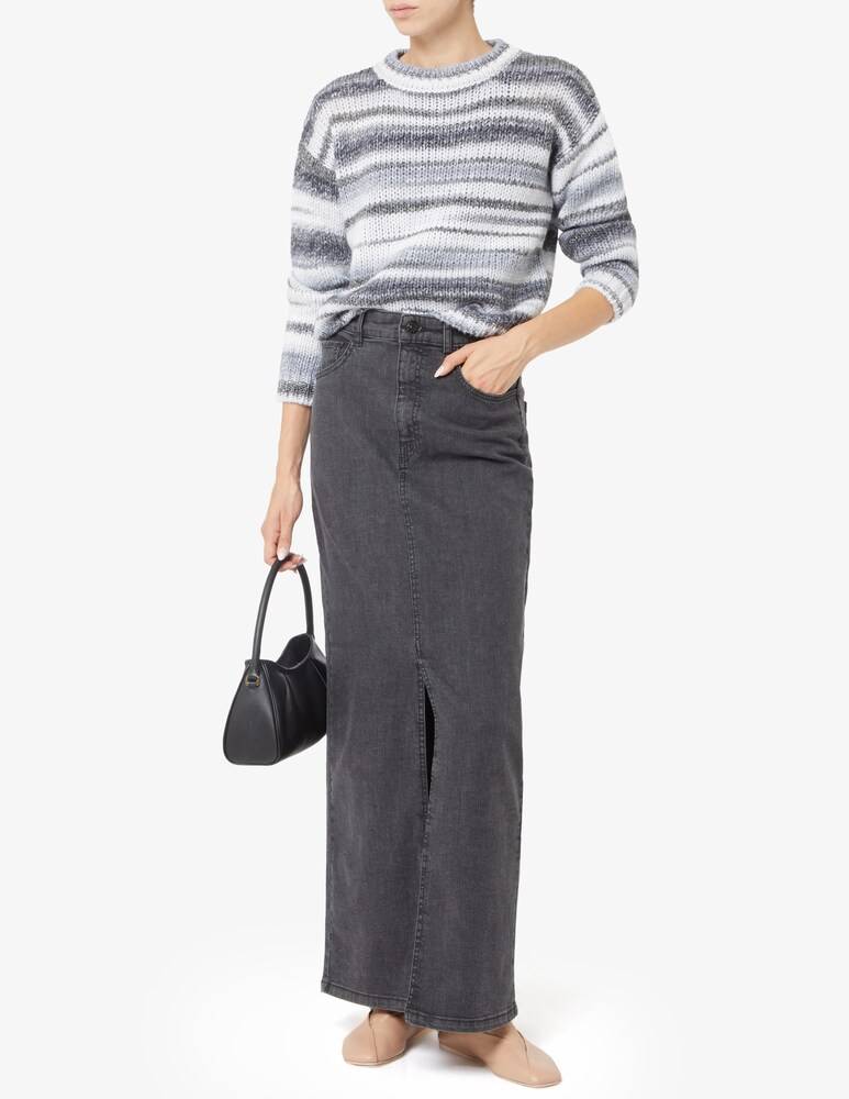 EMME Marella Biblios Gonna Lunga In Denim Spacco Frontale