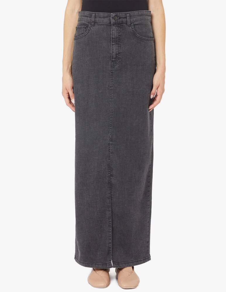 EMME Marella Biblios gonna lunga in denim spacco frontale