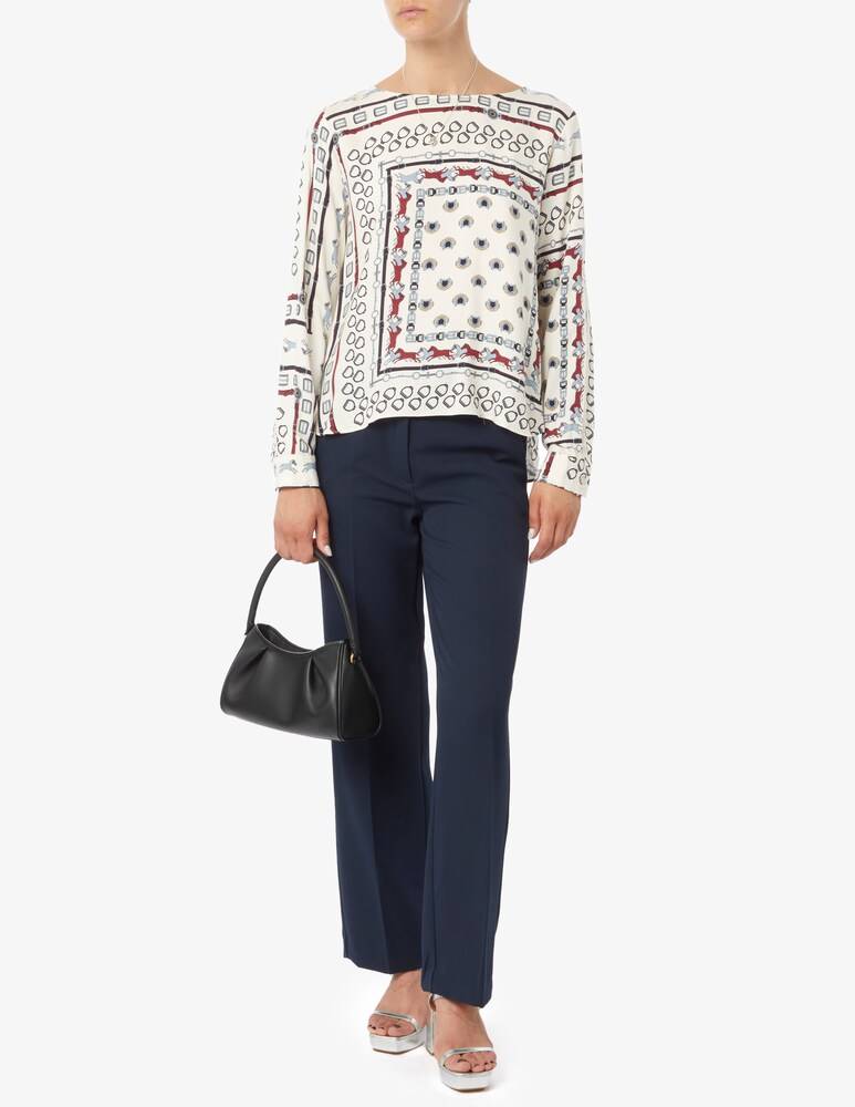 EMME Marella Efebo Pantaloni Cropped Diagonale