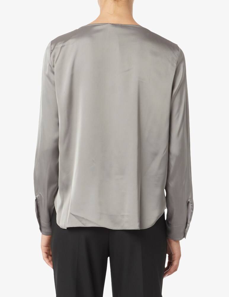 EMME Marella Madera Blusa Raso