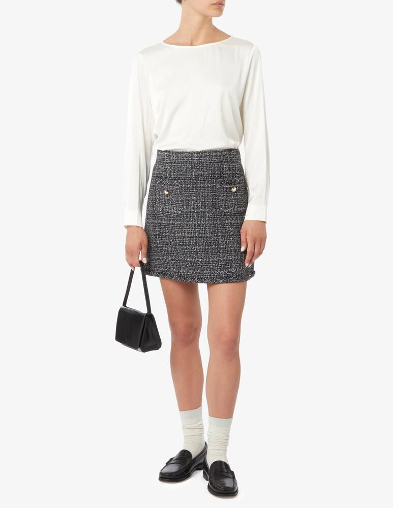 EMME Marella Madera Blusa Raso