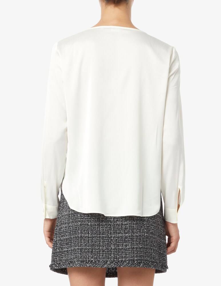 EMME Marella Madera Blusa Raso