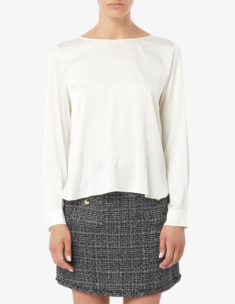 EMME Marella Madera blusa raso