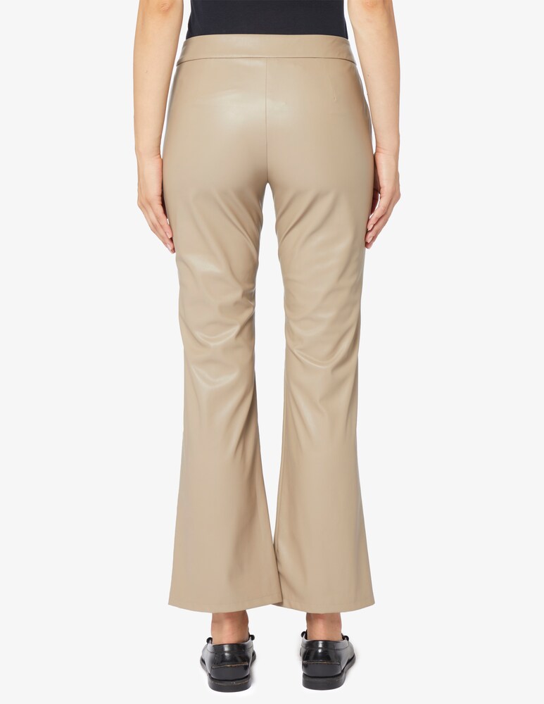 EMME Marella Nabab Pantaloni Trombetta Ecopelle