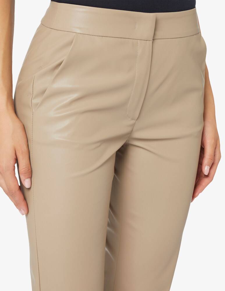 EMME Marella Nabab Pantaloni Trombetta Ecopelle