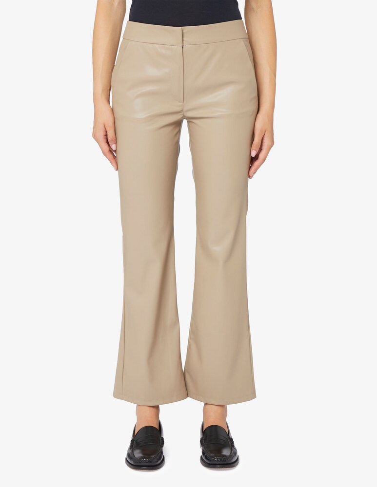 EMME Marella Nabab pantaloni trombetta ecopelle