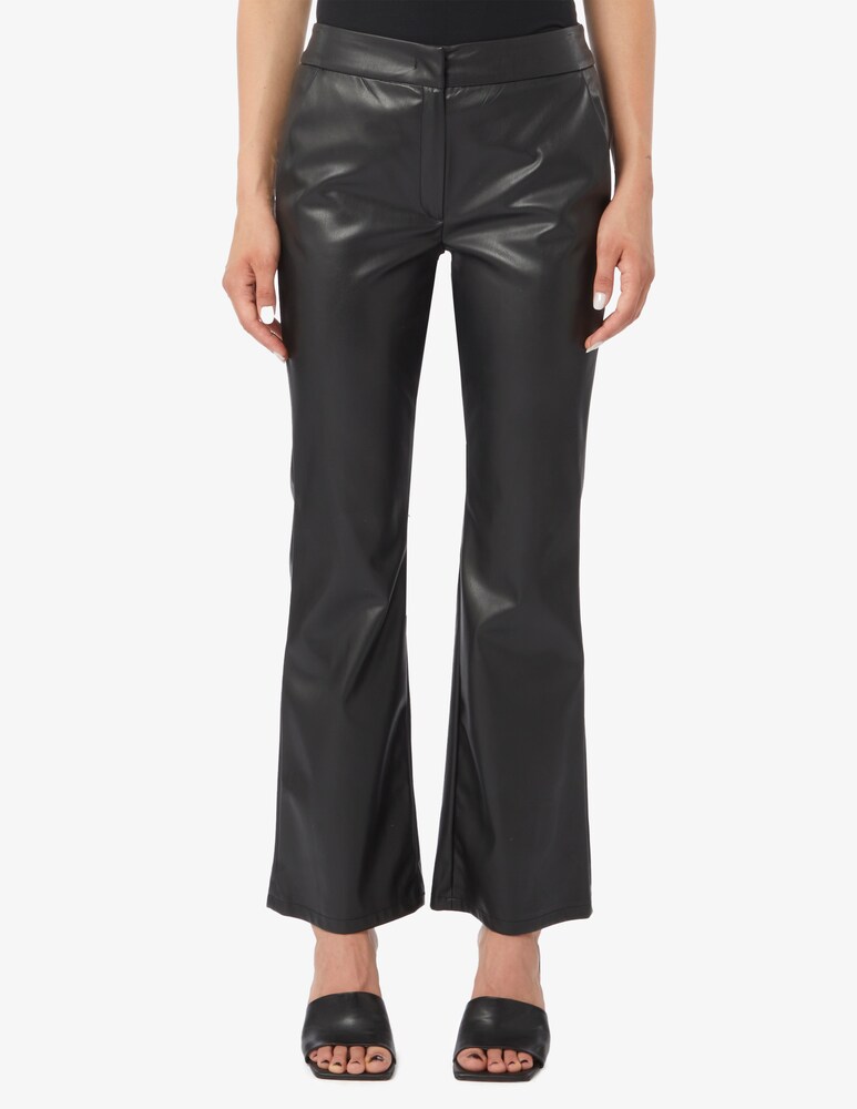 EMME Marella Nabab pantaloni trombetta ecopelle