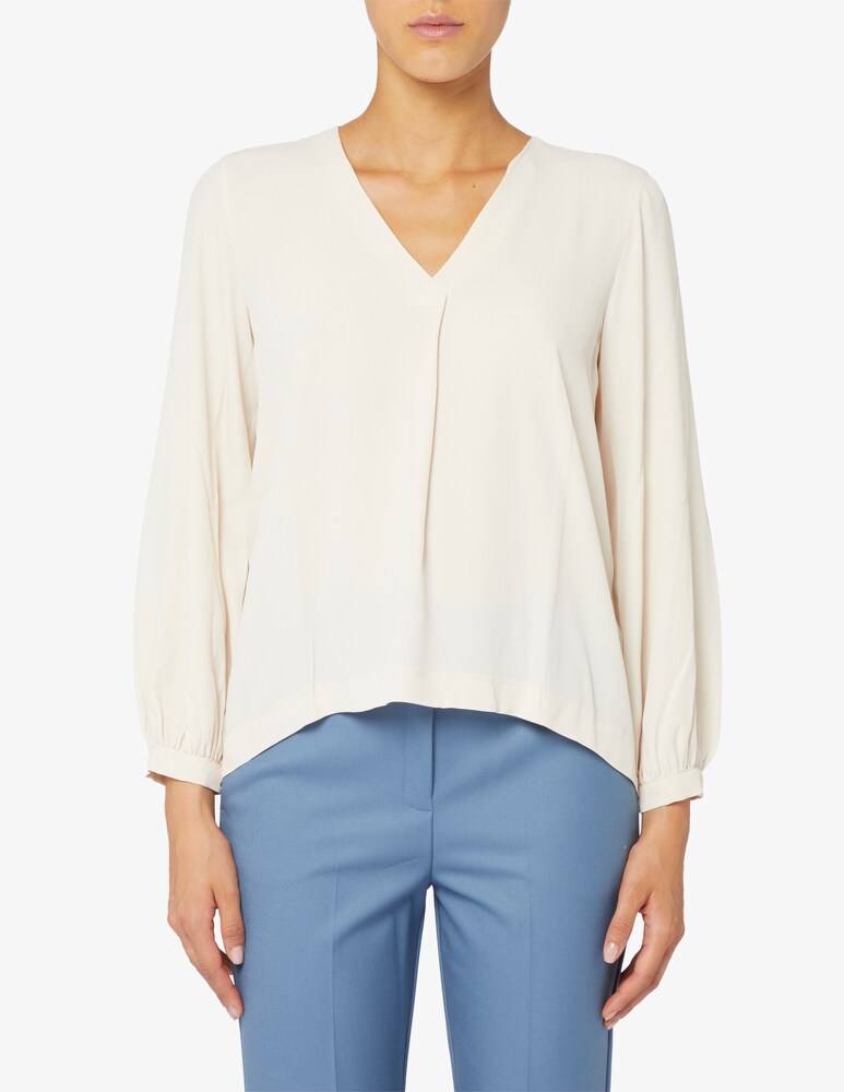 EMME Marella Pordoi blusa v in misto seta
