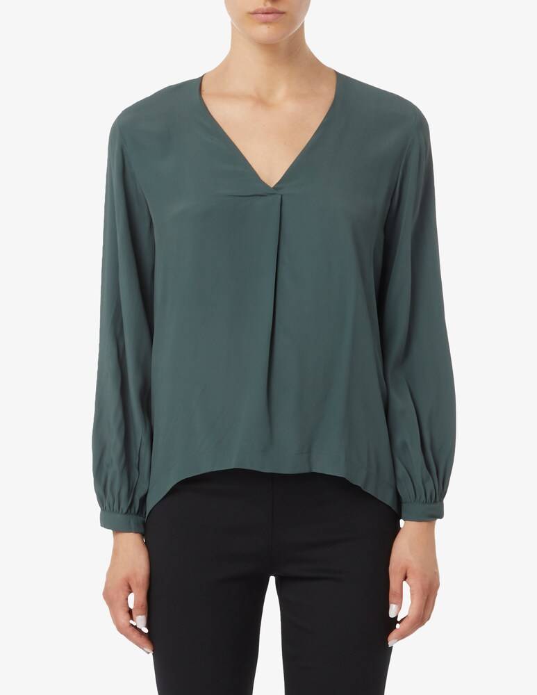 EMME Marella Pordoi blusa v in misto seta