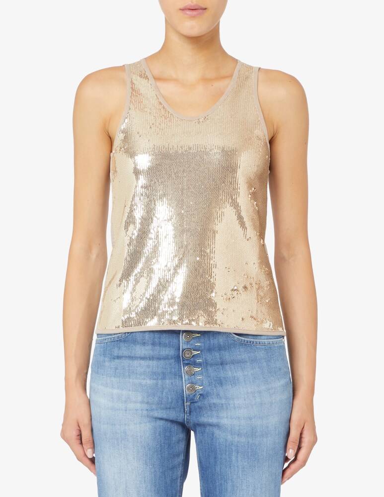 EMME Marella Veneto top con paillettes