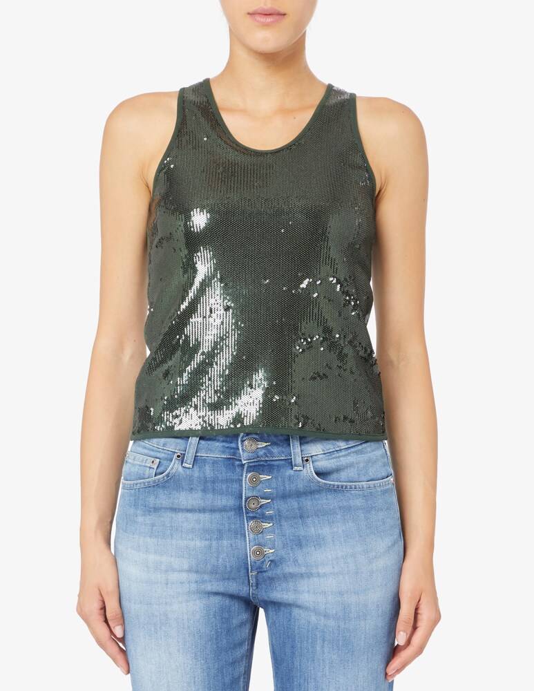 EMME Marella Veneto top con paillettes