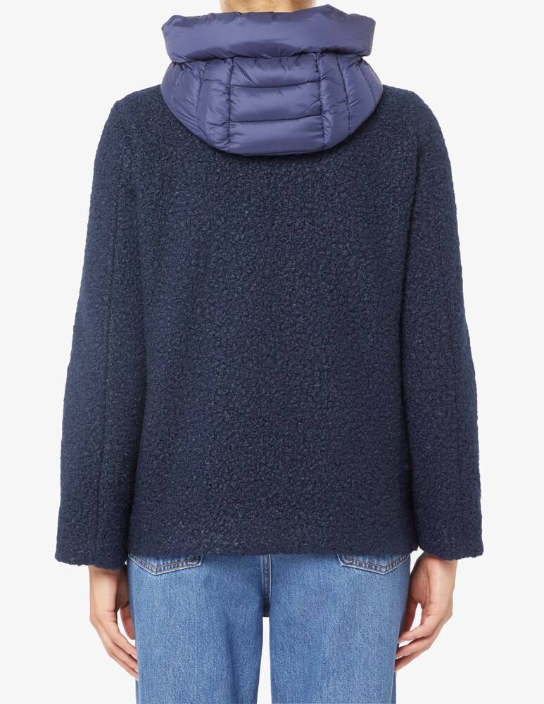 EMME Marella Whool Ricciolino Zip Cappuccio