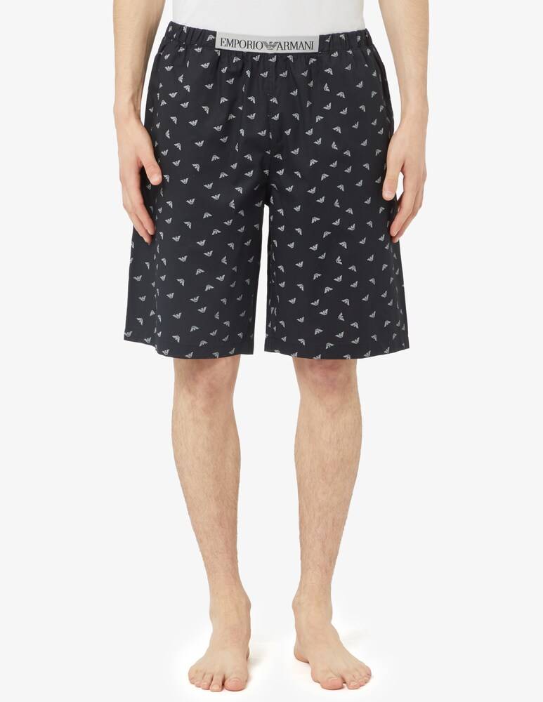 Emporio Armani Bermuda yarn dyed woven