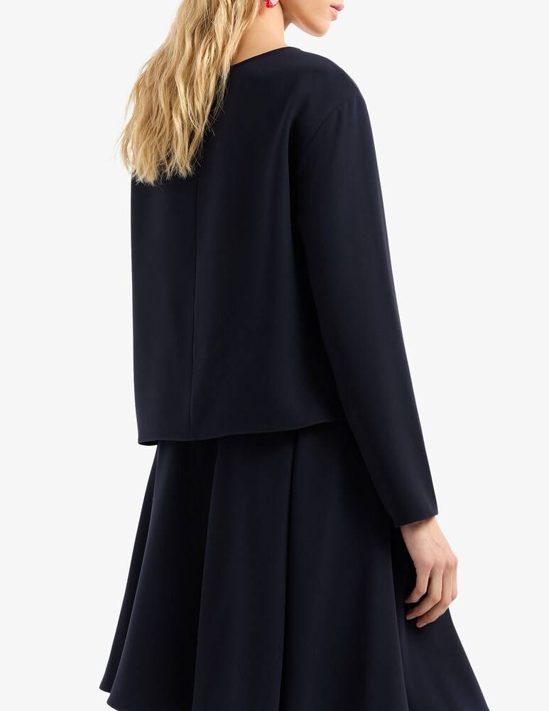 Emporio Armani Blusa Con Colla A Barca