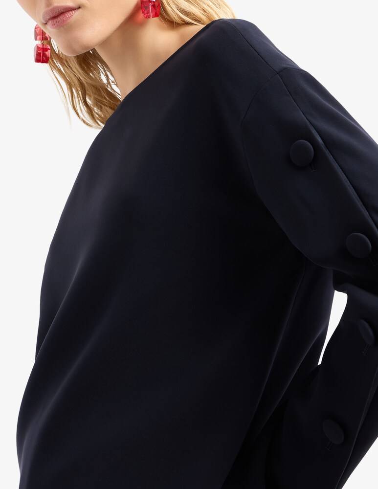 Emporio Armani Blusa Con Colla A Barca