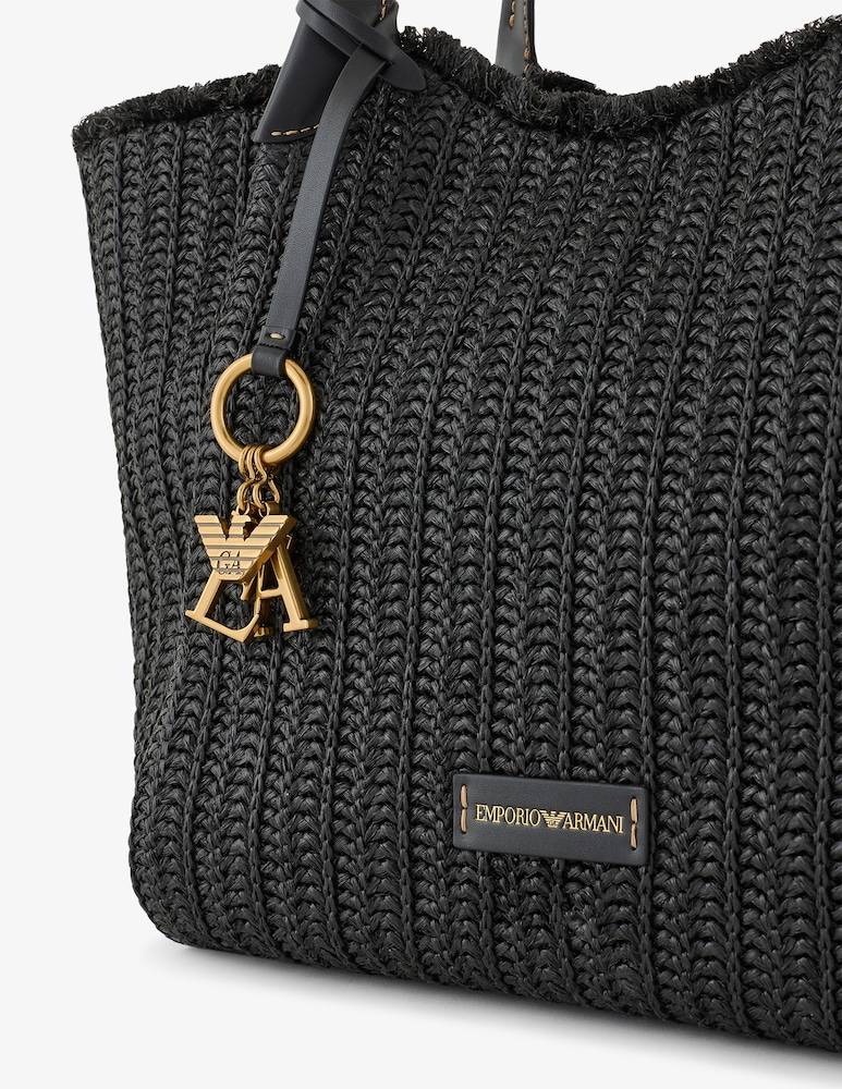Emporio Armani Borsa Shopper Maxi In Paglia