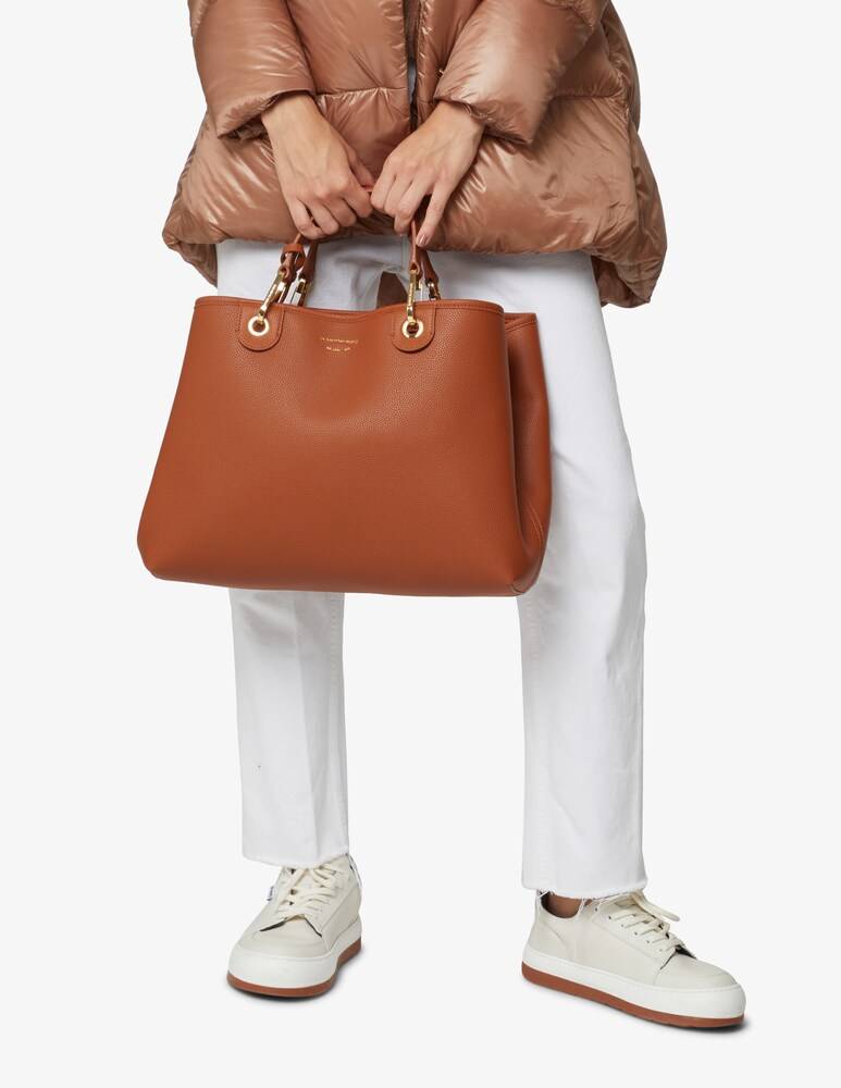 Emporio Armani Borsa Shopper MyEA Media - Marrone