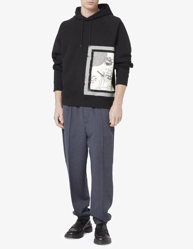 Emporio Armani Felpa Con Cappuccio Stampa Geisha