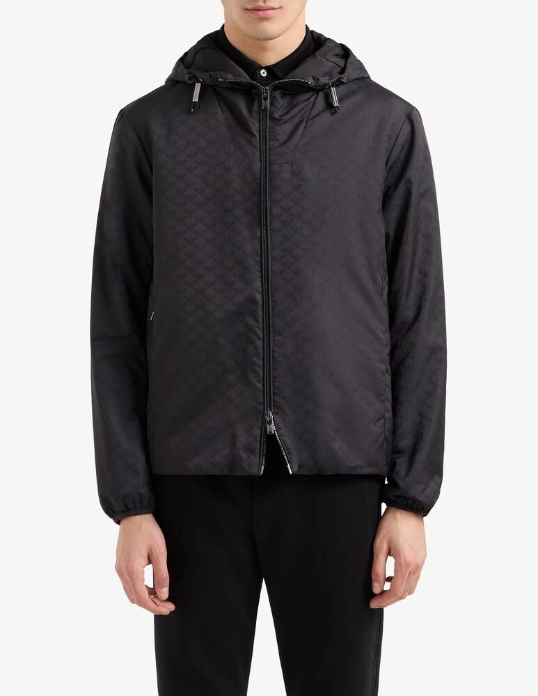 Emporio Armani Giacca a vento all over aquila