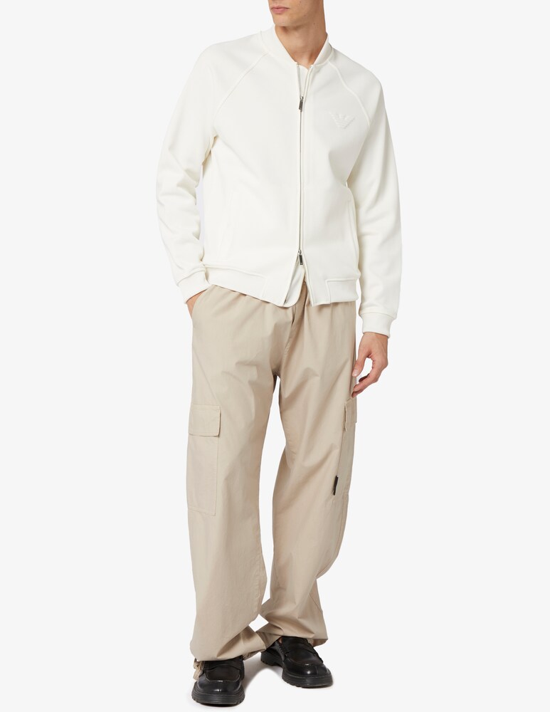 Emporio Armani Giacca Bomber Interlock Piquet Aquila