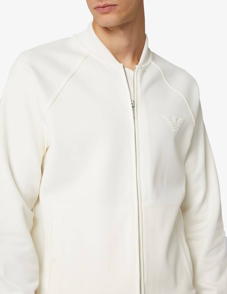 Emporio Armani Giacca Bomber Interlock Piquet Aquila
