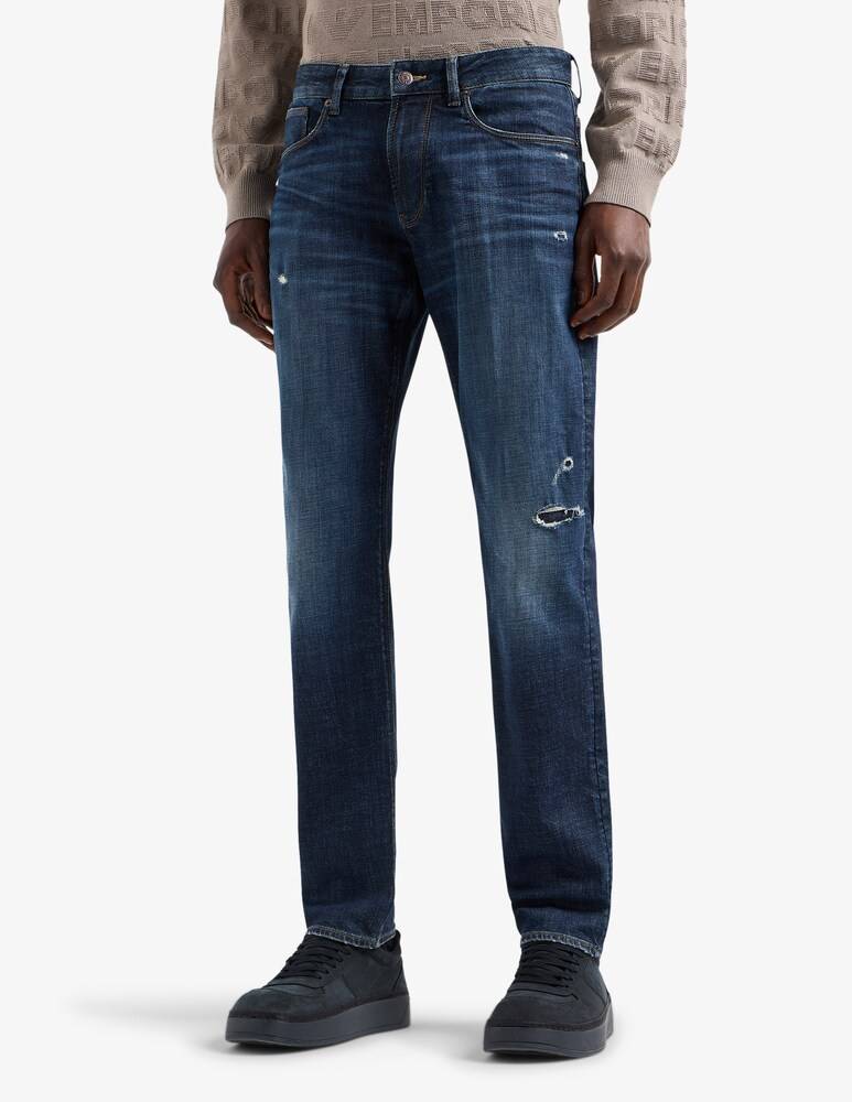 Emporio Armani Jeans slim rotture scuro