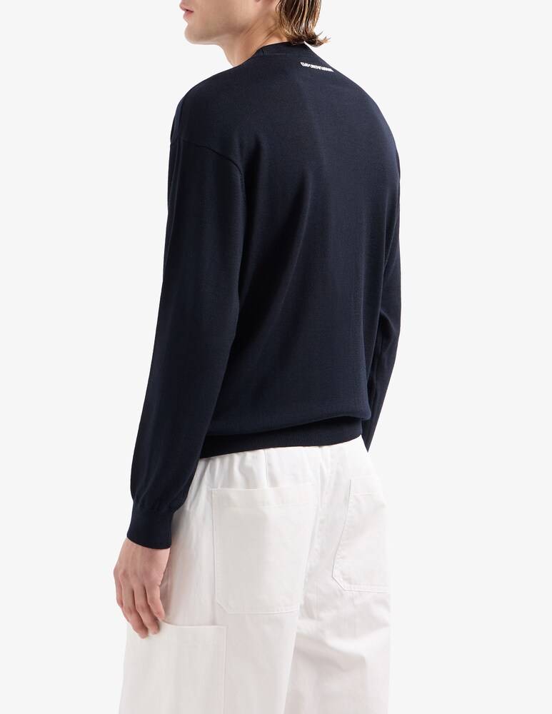 Emporio Armani Maglia In Lana Bulldog