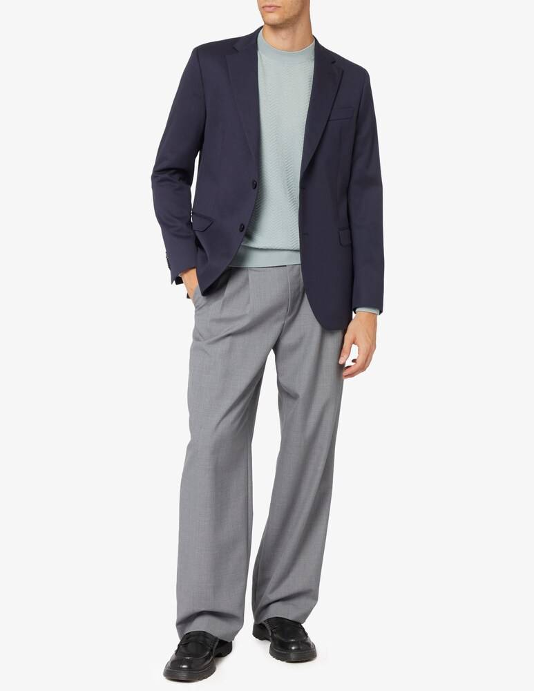 Emporio Armani Maglia In Lana Trama Chevron