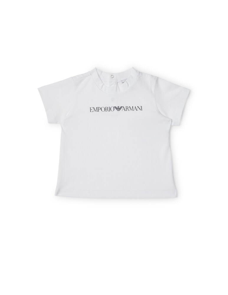 Emporio Armani Maglietta girocollo con logo - bianco