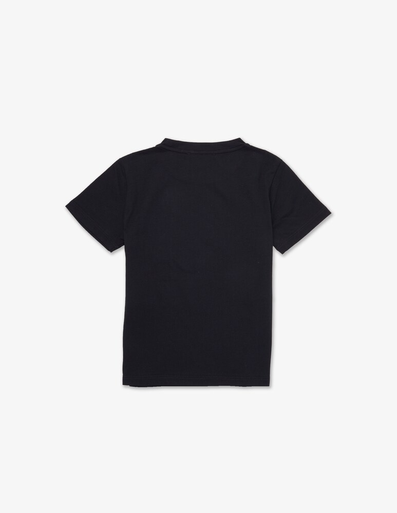 Emporio Armani Maglietta Girocollo Con Logo - Blu