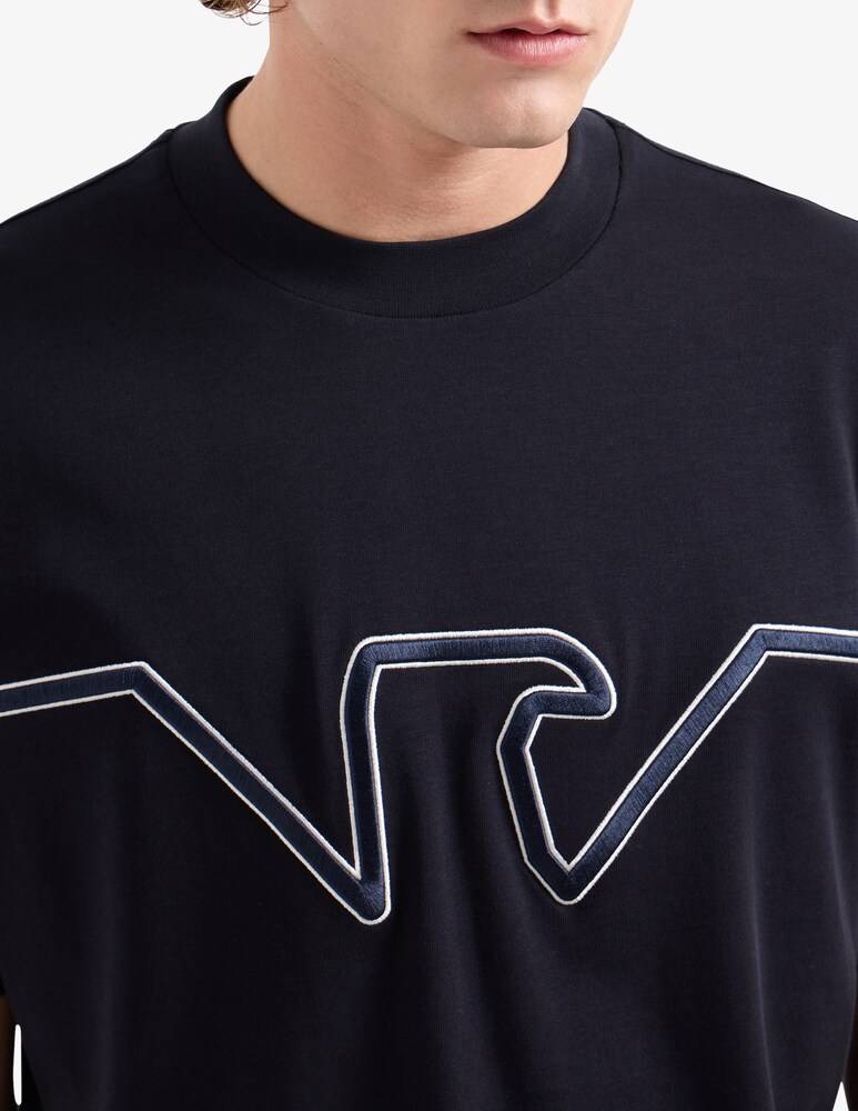 Emporio Armani Maglietta Heavy Jersey Aquila