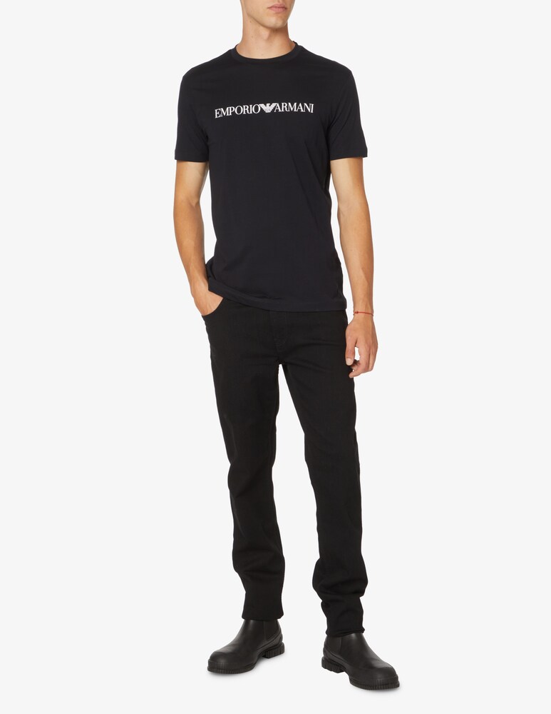Emporio Armani Maglietta Jersey Lettering