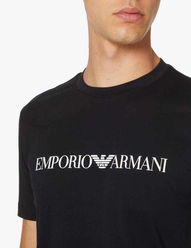 Emporio Armani Maglietta Jersey Lettering