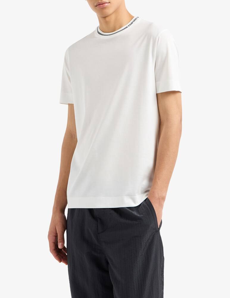 Emporio Armani Maglietta lettering collo