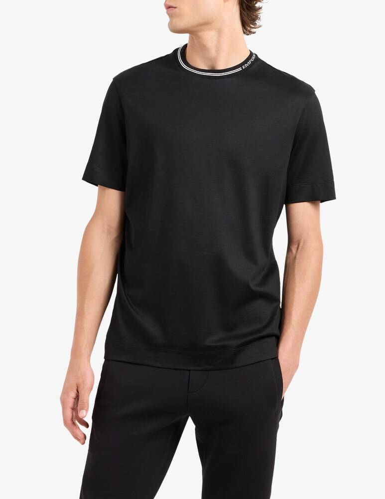 Emporio Armani Maglietta lettering collo
