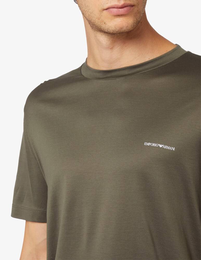 Emporio Armani Maglietta Lettering Lato