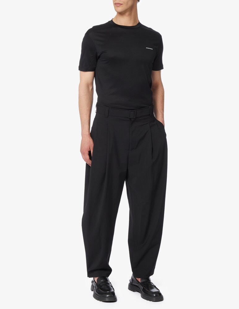Emporio Armani Maglietta Lettering Lato