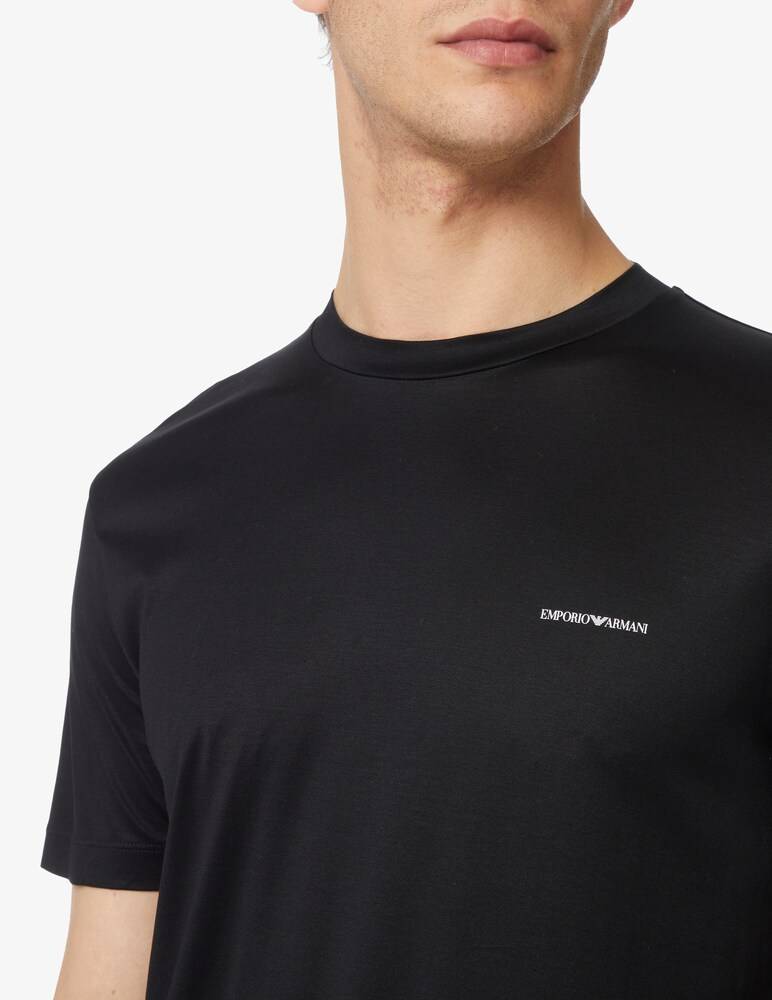 Emporio Armani Maglietta Lettering Lato