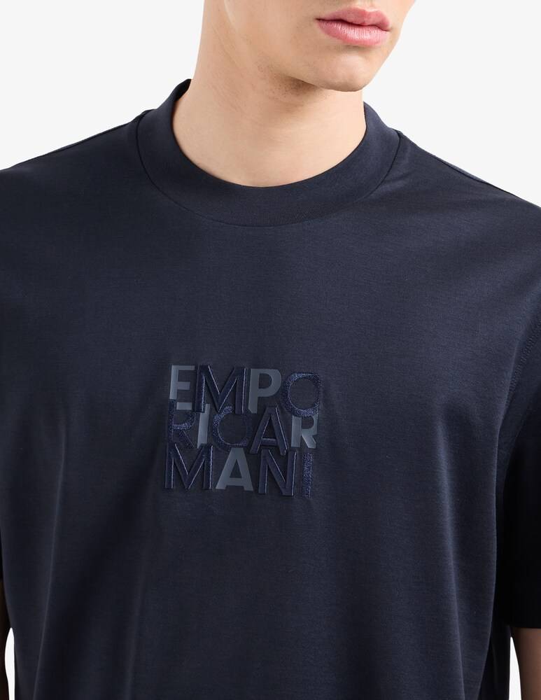 Emporio Armani Maglietta Lettering Quadrato