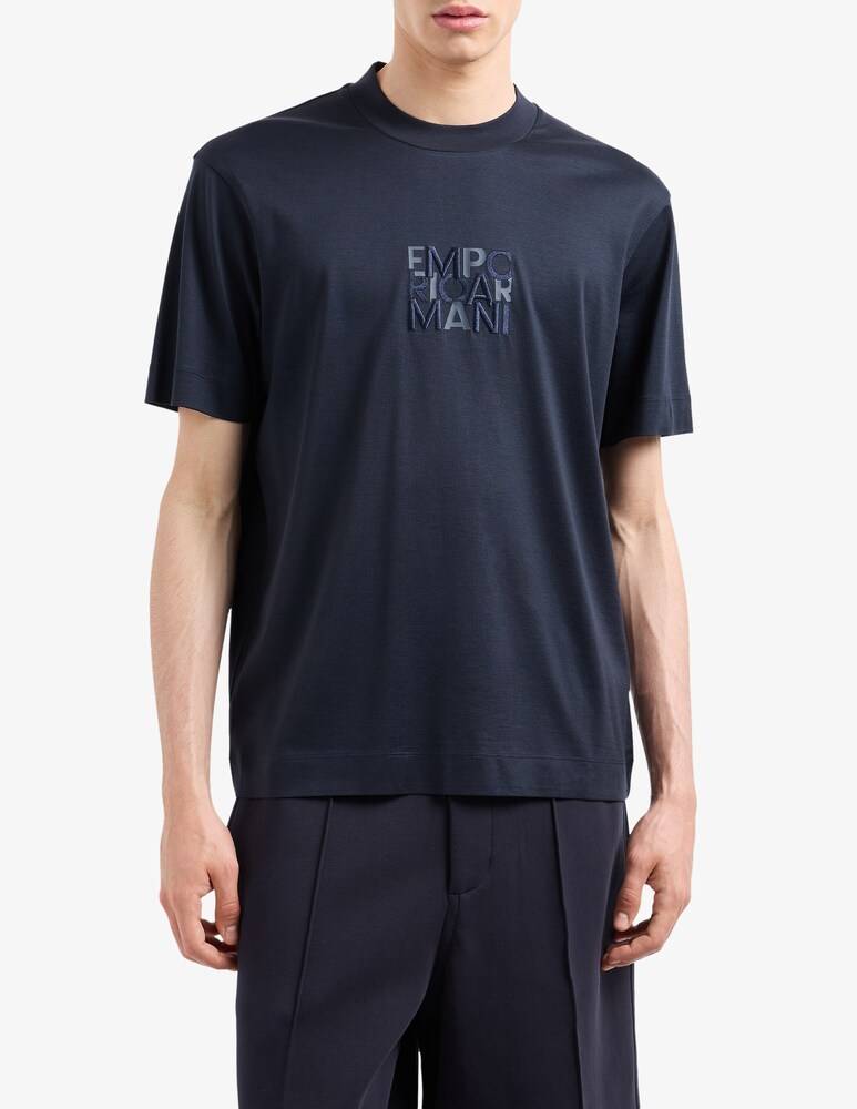 Emporio Armani Maglietta lettering quadrato