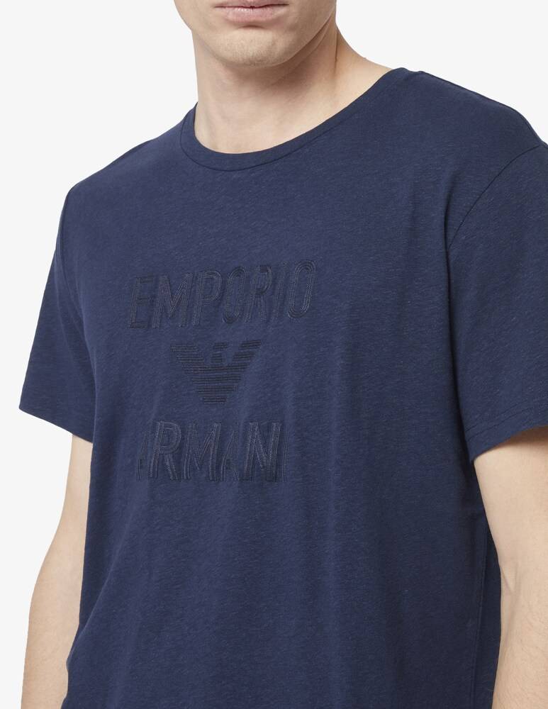 Emporio Armani Maglietta Superfine Linen Blend