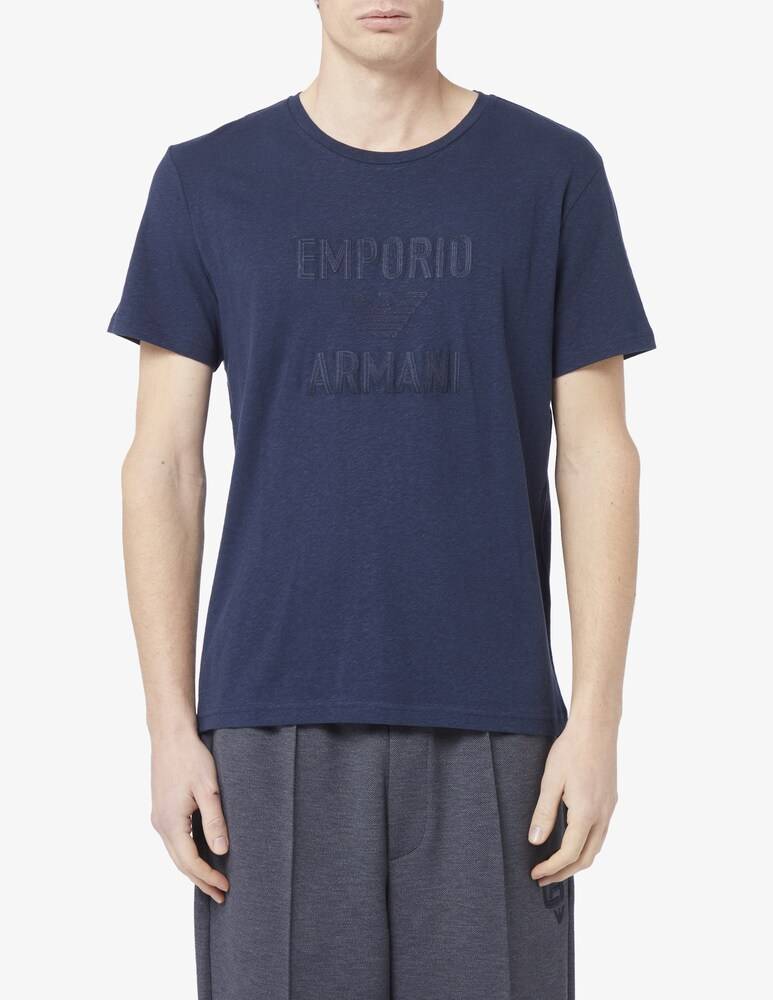 Emporio Armani Maglietta superfine linen blend